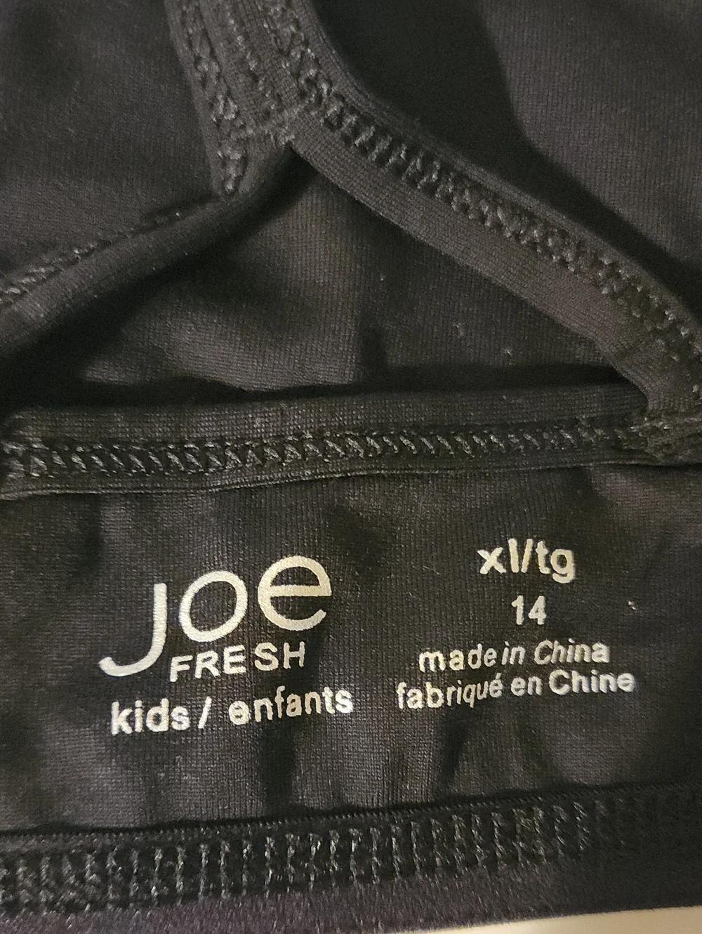 Kids Joe Fresh Black Bralette - Classic Comfort